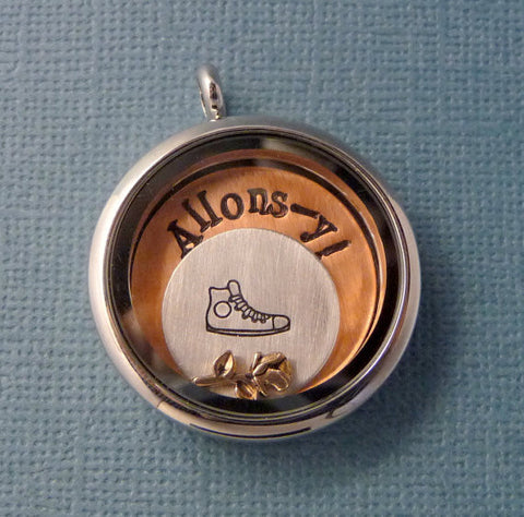 Doctor Who Inspired - Allons-y - A Floating Locket / Memory Locket / Living Locket