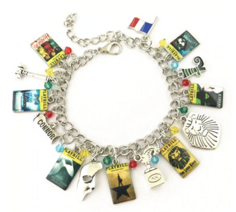 Broadway Inspired - Charm Bracelet, or Individual charm celebrating Les Mis, Dear Evan Hansen, Lion King, Heathers, & Phantom