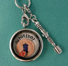 Doctor Who Inspired - Geronimo! - A Floating Locket / Memory Locket / Living Locket