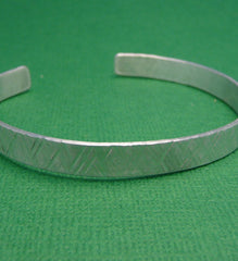 Custom - Hidden Message -- Double Sided Hand Stamped Aluminum Bracelet