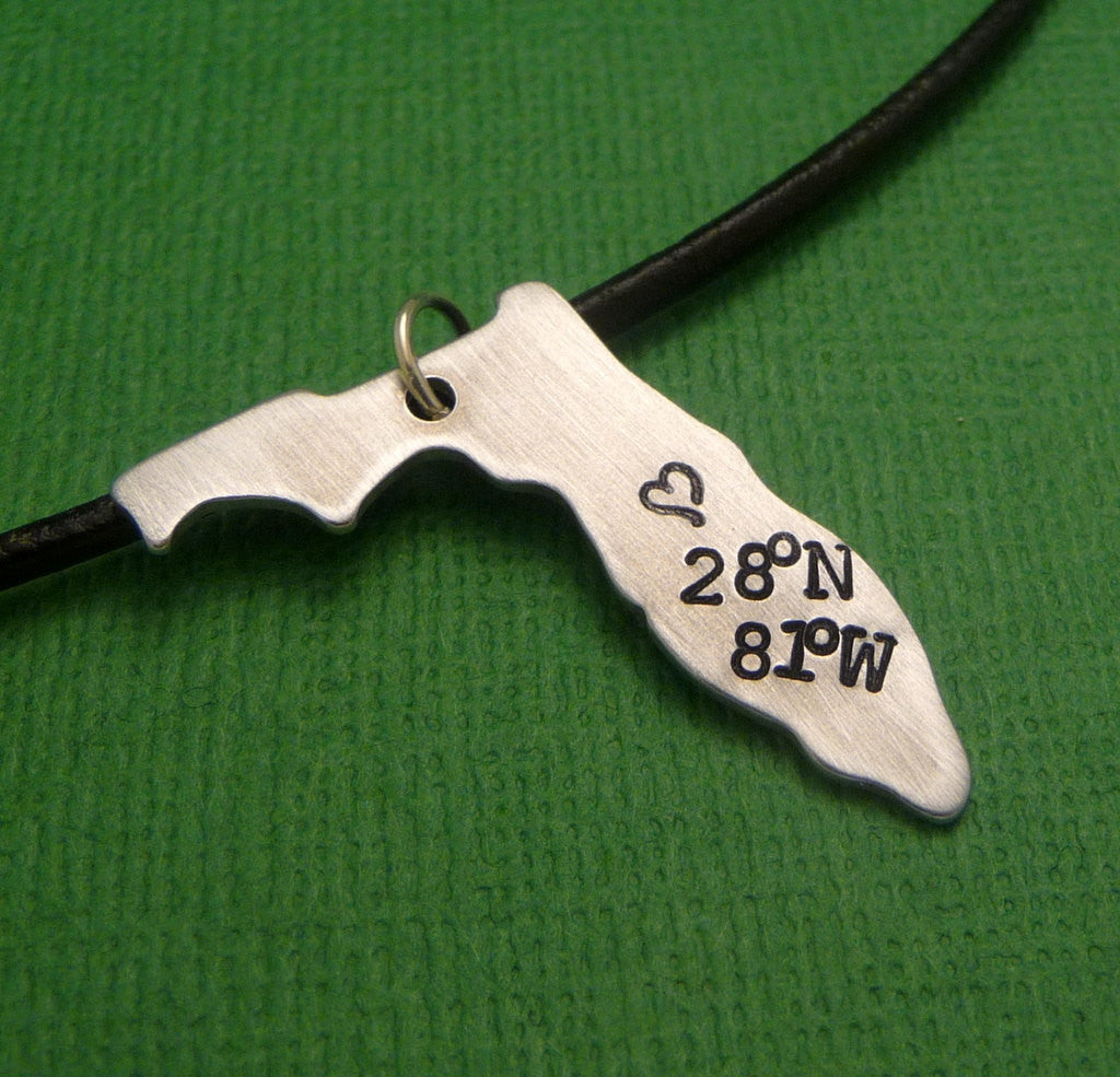 You'll find my Heart at Walt Disney World - A Hand Stamped Aluminum Necklace