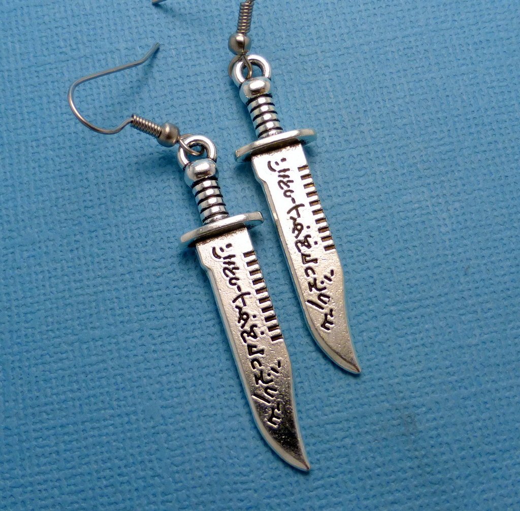 Supernatural Inspired - Demon Killing-Knife Earrings