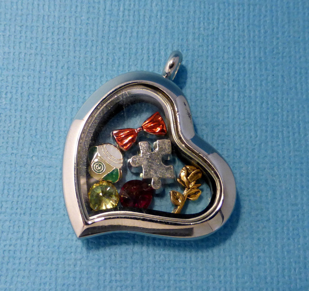 Glee Inspired - Love My Klaine - A Floating Locket / Memory Locket / Living Locket