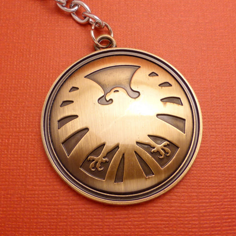 Marvel Inspired - S.H.I.E.L.D. Logo Keychain or Necklace