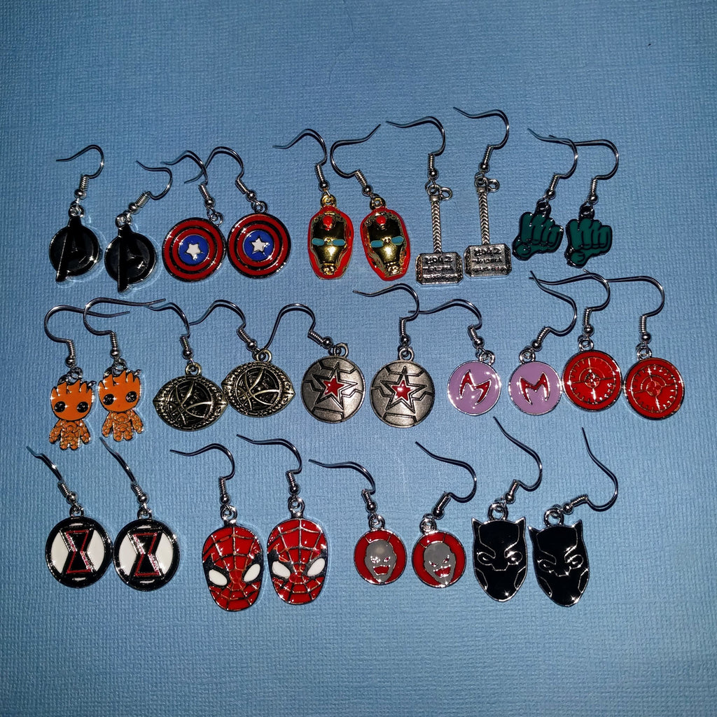 Marvel Inspired - Choose Your Avenger Earrings