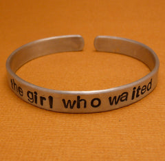 Doctor Who Inspired - The Girl Who Waited - A Hand Stamped Bracelet in Aluminum or Sterling Silver