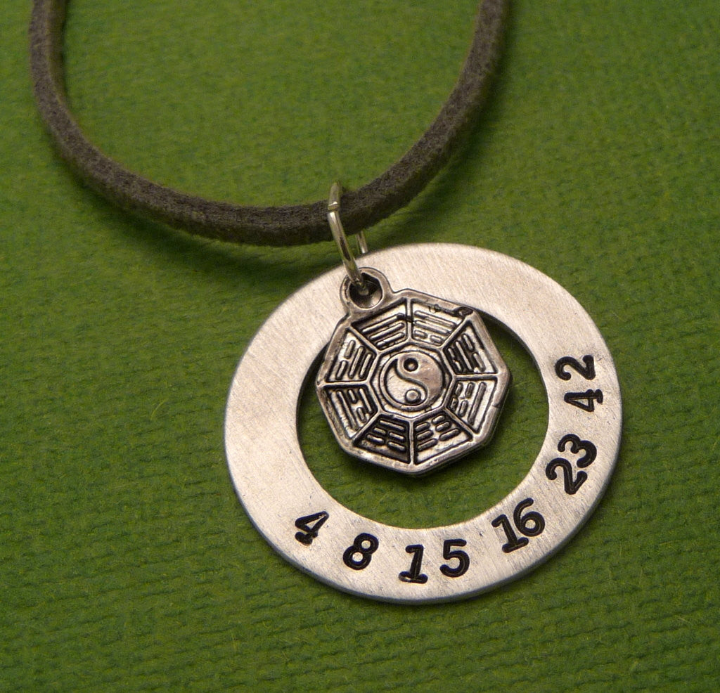 LOST Inspired - The Numbers - A Hand Stamped Aluminum Washer Necklace