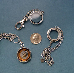 Wanderlust - Personalized/Custom Latitude & Longitude - Floating Locket (Memory / Living) - Charm Set, Necklace, Keychain, or Bracelet