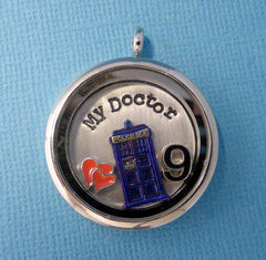 Doctor Who Inspired - My Doctor - A Floating Locket / Memory Locket / Living Locket