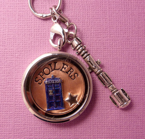 Doctor Who Inspired - SPOILERS - A Floating Locket / Memory Locket / Living Locket